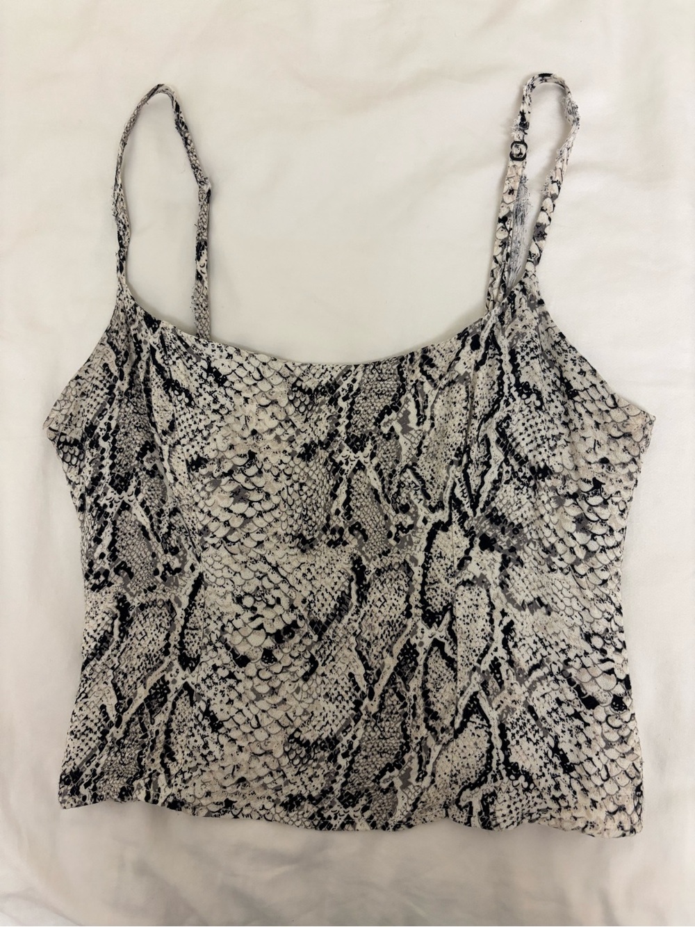 Reformation Snakeskin Top